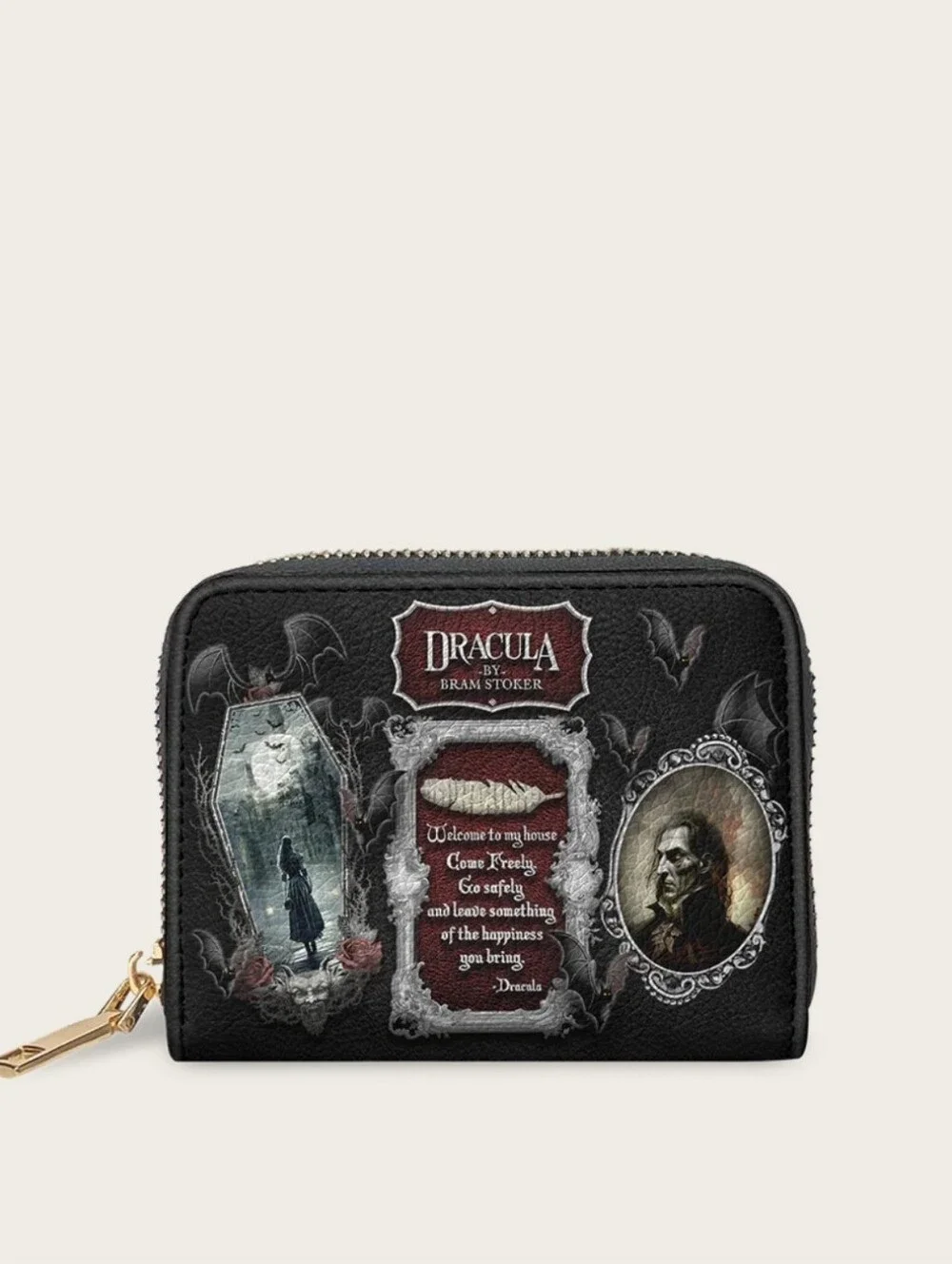 Lettoria Vegan Leather Dracula Mini Wallet
